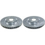 - Drilled and Slotted Rotor Pair JBR1933XPR - front view