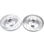 Evolution Performance Drilled, Slotted & Plated Brake Rotor Pair JBR991XPR - top view