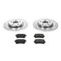 Z23 Daily Driver Carbon-Fiber Ceramic Brake Pad and Drilled & Slotted Rotor Kit K4745 - front view