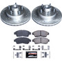 Z23 Daily Driver Carbon-Fiber Ceramic Brake Pad and Drilled & Slotted Rotor Kit K5083 - front view