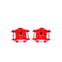Powder Coated Brake Caliper Pair - Front Red S4071 - front view