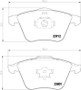 Disc Brake Pad Set 355012281 - diagram
