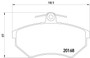 Disc Brake Pad Set 355017891 - diagram