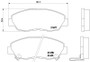 Disc Brake Pad Set 355016511 - diagram