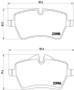 Disc Brake Pad Set 355012341 - diagram