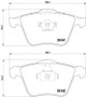 Disc Brake Pad Set 355011721 - diagram