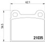 Disc Brake Pad Set 355017441 - diagram
