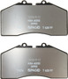 Disc Brake Pad Set 355007701 - back view