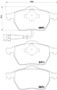 Disc Brake Pad Set 355008471 - diagram
