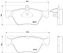 Disc Brake Pad Set 355007731 - diagram
