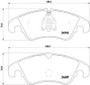 Disc Brake Pad Set 355013751 - diagram