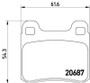 Disc Brake Pad Set 355007351 - diagram