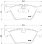 Disc Brake Pad Set 355007961 - diagram