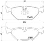 Disc Brake Pad Set 355007981 - diagram