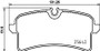 Disc Brake Pad Set 355025571 - diagram