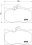 Disc Brake Pad Set 355012121 - diagram