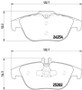 Disc Brake Pad Set 355016281 - diagram