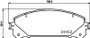Disc Brake Pad Set 355034401 - diagram