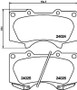 Disc Brake Pad Set 355034151 - diagram