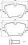 Disc Brake Pad Set 355023131 - diagram