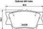 Disc Brake Pad Set 355034311 - diagram