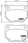 Disc Brake Pad Set 355035521 - diagram
