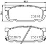 Disc Brake Pad Set 355035751 - diagram