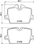 HELLA Disc Brake Pad Set 355040911 355040911 - front view