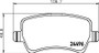Disc Brake Pad Set 355025401 - diagram