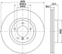 Disc Brake Rotor 355104092 - diagram
