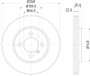 Disc Brake Rotor 355100652 - front view