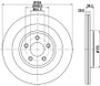 Disc Brake Rotor 355115582 - diagram