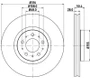 Disc Brake Rotor 355110572 - diagram