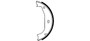 Parking Brake Shoe Set 355050351 - diagram