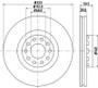 Disc Brake Rotor 355106702 - diagram