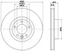 Disc Brake Rotor 355123191 - diagram