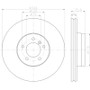 Disc Brake Rotor 355122742 - diagram