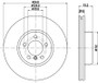 Disc Brake Rotor 355133541 - diagram