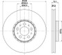Disc Brake Rotor 355125581 - diagram