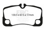 EBC 09-12 Porsche 911 (997) (Cast Iron Rotor only) 3.6 Carrera 2 Yellowstuff Rear Brake Pads