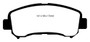 EBC 08-09 Nissan Rogue 2.5 Greenstuff Front Brake Pads