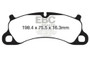 EBC 12-15 Porsche 911 (991) (Cast Iron Rotor only) 3.8 Carrera S Yellowstuff Front Brake Pads