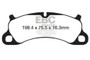 EBC 12-15 Porsche 911 (991) (Cast Iron Rotor only) 3.8 Carrera S Yellowstuff Front Brake Pads