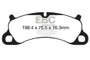 EBC 12-15 Porsche 911 (991) (Cast Iron Rotor only) 3.8 Carrera S Yellowstuff Front Brake Pads
