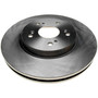 Raybestos R-Line Brake Rotor for 2007-2016 Acura/Honda (RDX, Accord Crosstour, CR-V, Crosstour) 980515R - angled view
