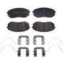 Raybestos R-Line Ceramic Brake Pad Set for 2018-2025 Hyundai/Kia (Kona, Elantra GT, Seltos, Veloster) MGD1855ACH - front view