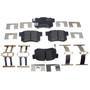 Raybestos R-Line Ceramic Brake Pad Set for 1990-2022 Honda/Acura/Suzuki (Civic, CL, TL, CR-Z) MGD537CH - front view
