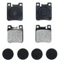 Raybestos Element3 Metallic Brake Pad Set for 1992-2006 Mercedes-Benz/Chrysler (S320, SL600, SL500, 300SD) PGD603M - front view
