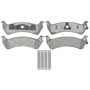 Raybestos Element3 Metallic Brake Pad Set for 2001-2005 Ford (Explorer, Explorer Sport Trac, Explorer Sport) PGD667AM - front view