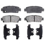 Raybestos Element3 Ceramic Brake Pad Set for 1995-1999 Toyota (Avalon) PGD672C - front view